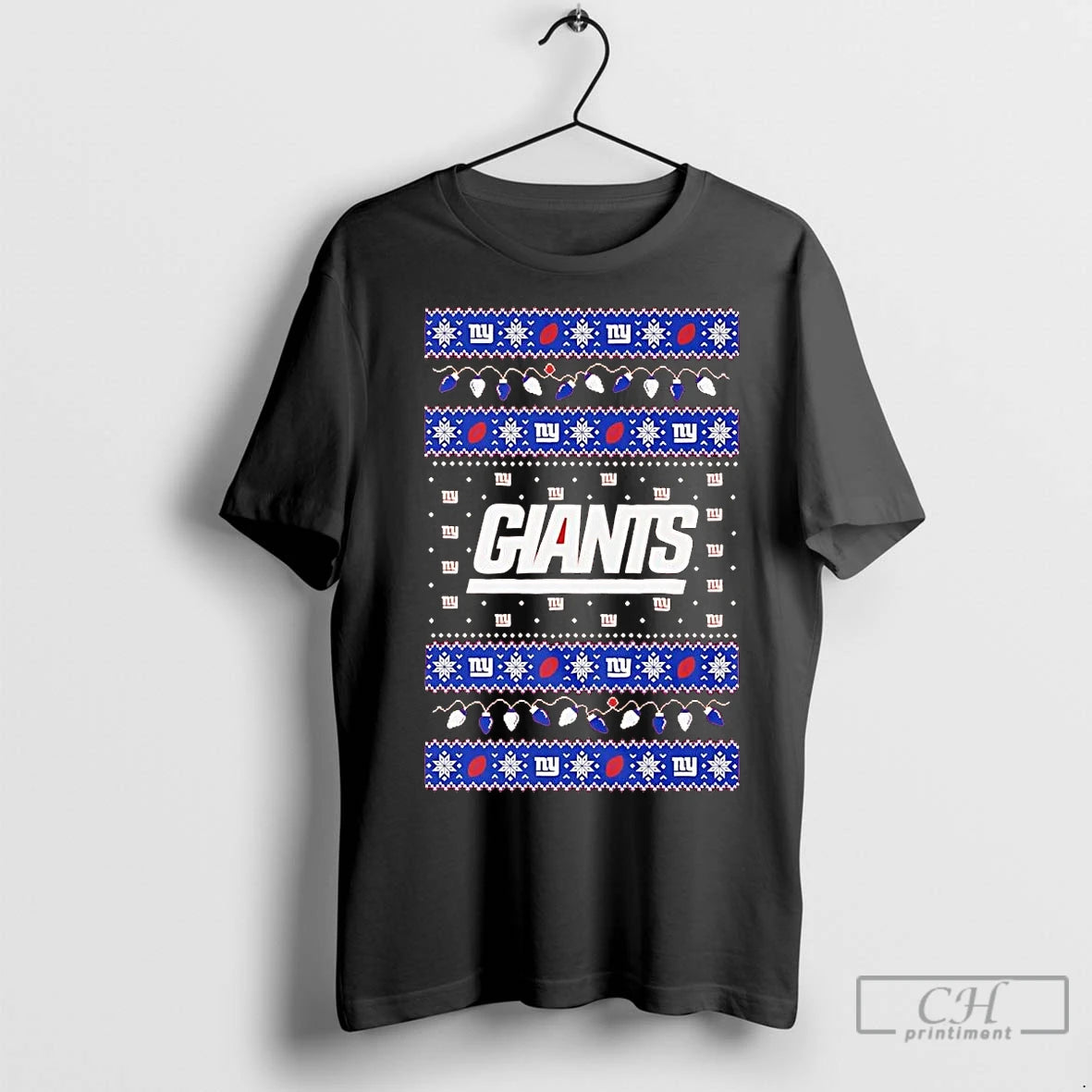 Premium New York Giants Ugly Christmas Light T-Shirts, Hoodie, Sweatshirt | InkNestWear.com