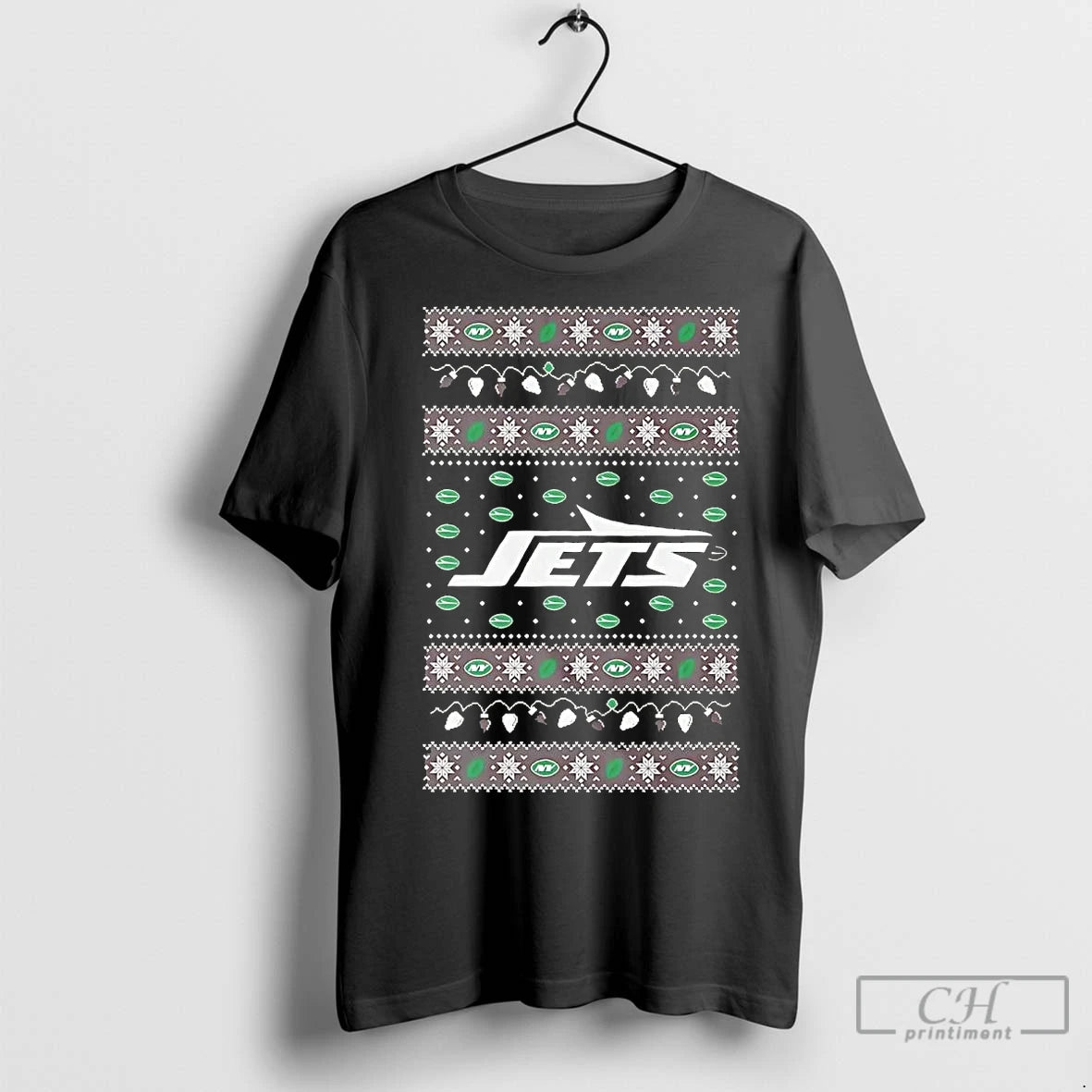 Premium New York Jets Ugly Christmas Light T-Shirts, Hoodie, Sweatshirt | InkNestWear.com