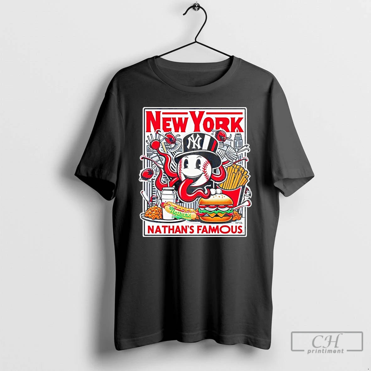 Premium New York Yankees Nathans Famous T Shirts Hoodie, Sweatshirt | InkNestWear.com