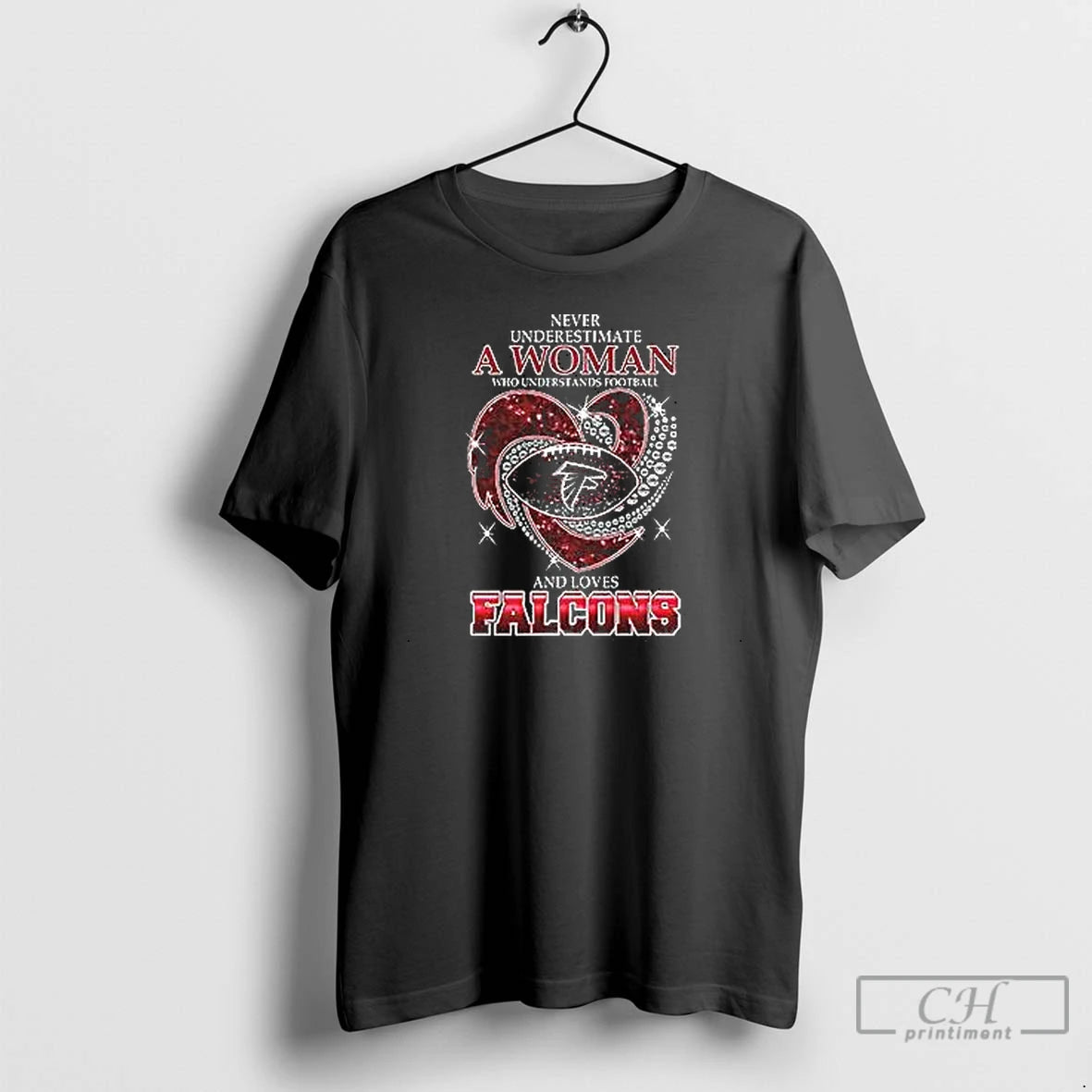 Premium Nice Never Underestimate A Woman Who Understands Football And Loves Falcons 2025 T Shirts Hoodie, Sweatshirt