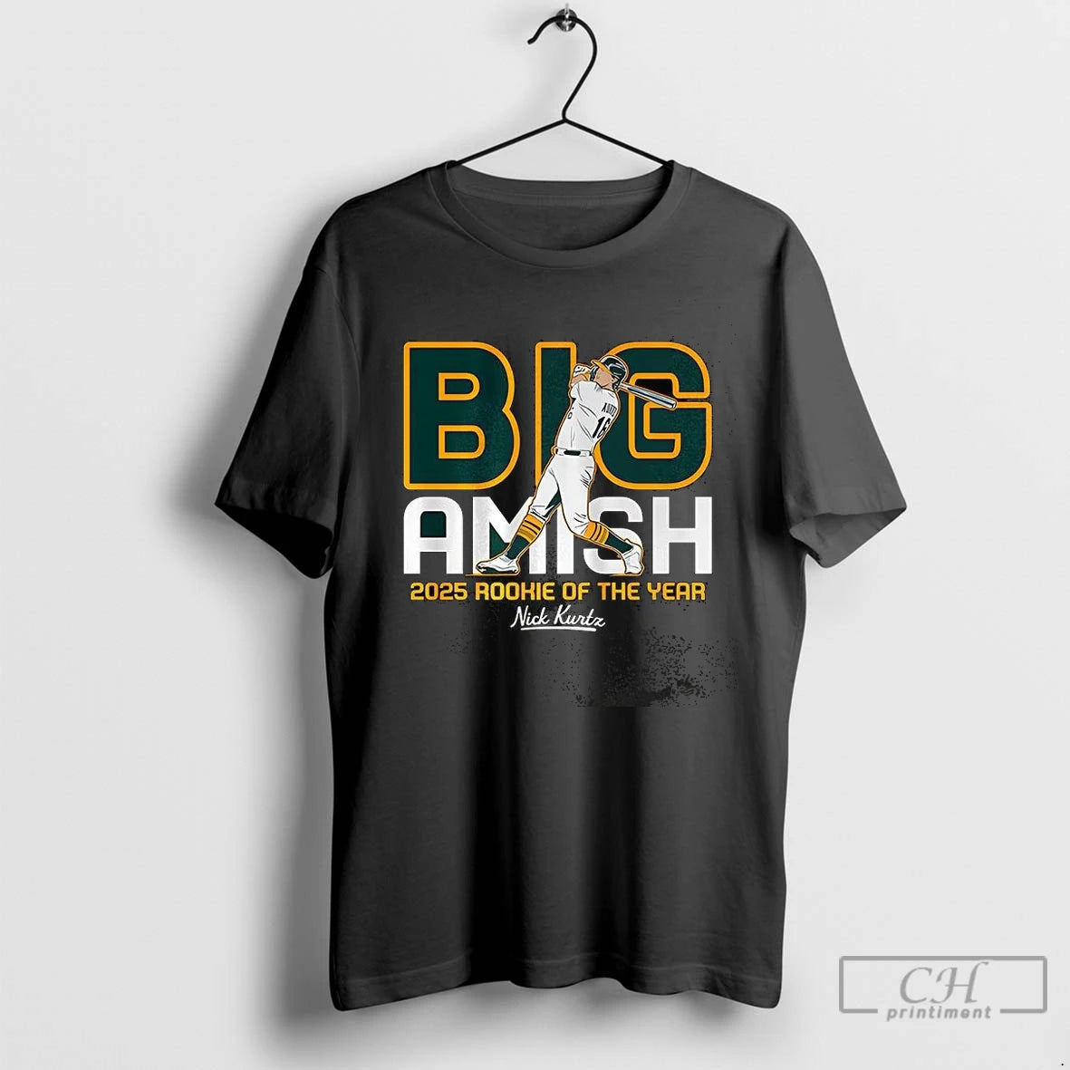 Premium Nick Kurtz Oakland Athletics Baseball Big Amish Rookie Of The Year 2025 T-Shirts, Hoodie, Sweatshirt