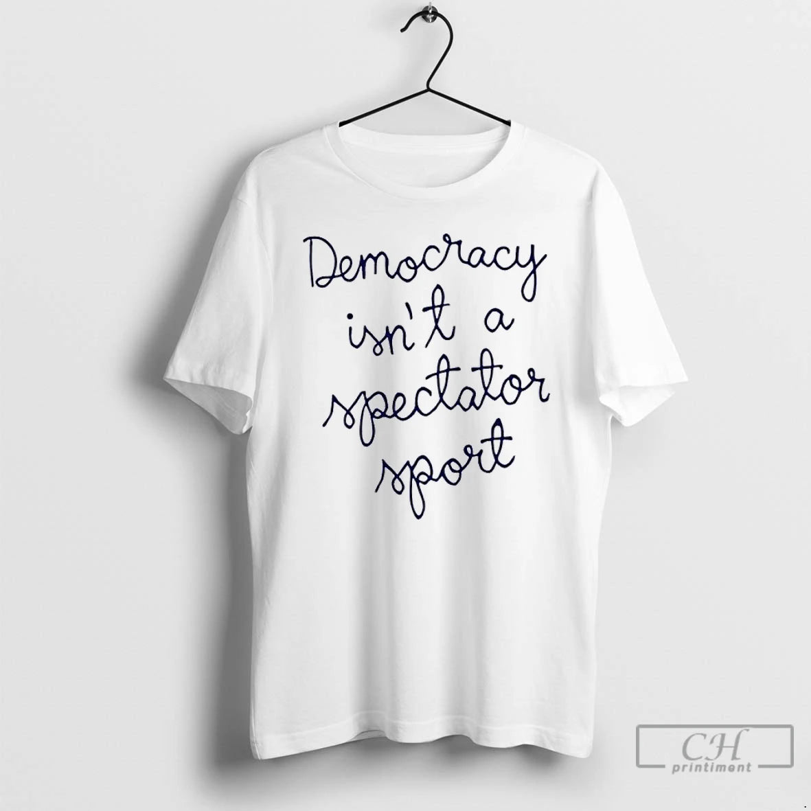 Premium Nicole Wallace Democracy Is Not A Spectator Sport T Shirts Hoodie, Sweatshirt | InkNestWear.com