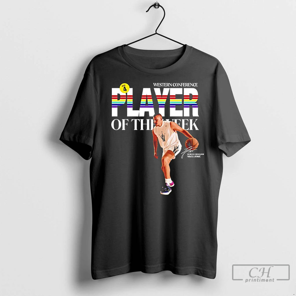 Premium Nikola Jokic Western Conference Player Of The Week T-Shirts, Hoodie, Sweatshirt | InkNestWear.com