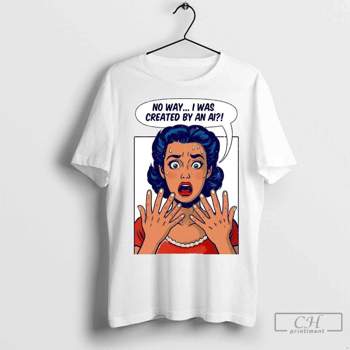Premium No Way I Was Created By An Ai T-Shirts, Hoodie, Sweatshirt | InkNestWear.com