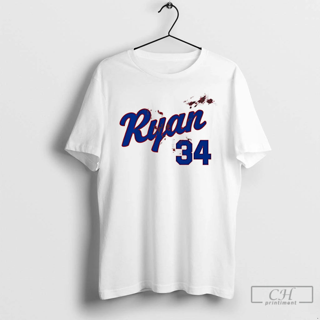 Premium Nolan Ryan 34 Bloody Texas Rangers Baseball 2026