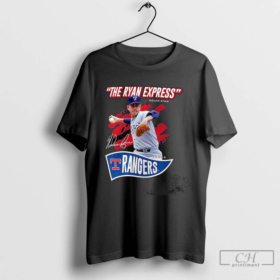 Premium Nolan Ryan Texas Rangers The Ryan Express Signature T-Shirts, Hoodie, Sweatshirt | InkNestWear.com