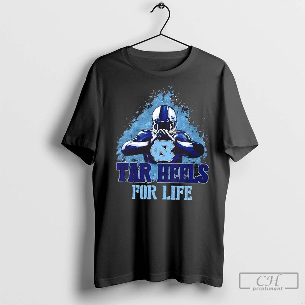 Premium North Carolina Tar Heels Football For Life T-Shirts, Hoodie, Sweatshirt | InkNestWear.com