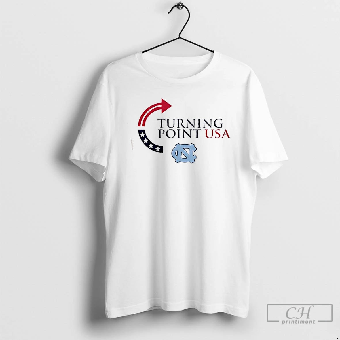 Premium North Carolina Tar Heels X Freedom Turning Point Usa Charlie Kirk 2 Sided T-Shirts, Hoodie, Sweatshirt