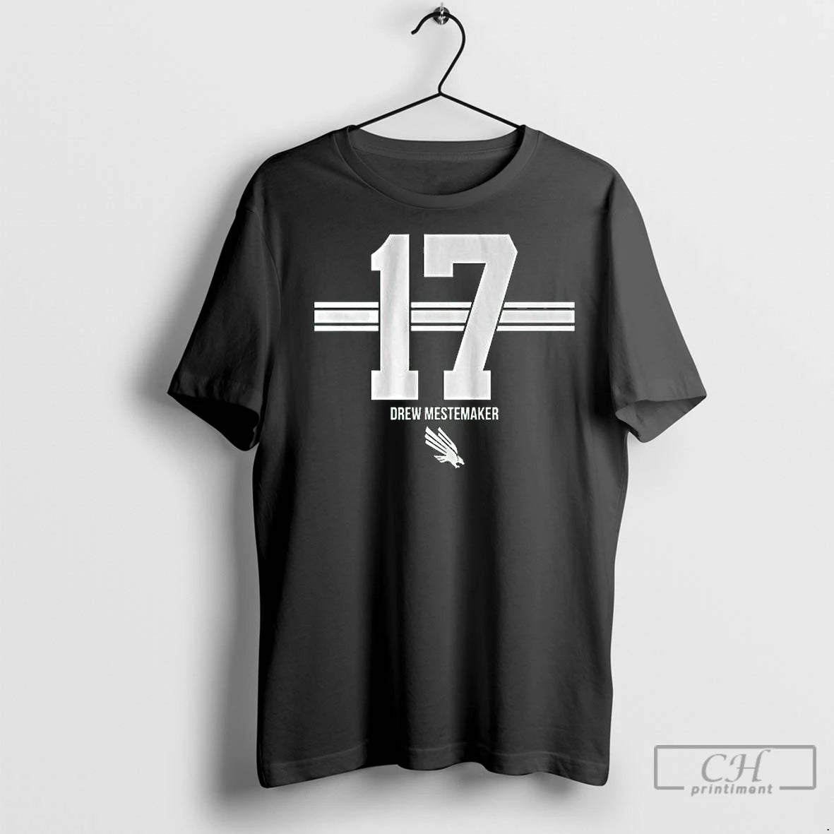Premium North Texas Football Drew Mestemaker 17 Stripe Long Sleve T-Shirts, Hoodie, Sweatshirt | InkNestWear.com