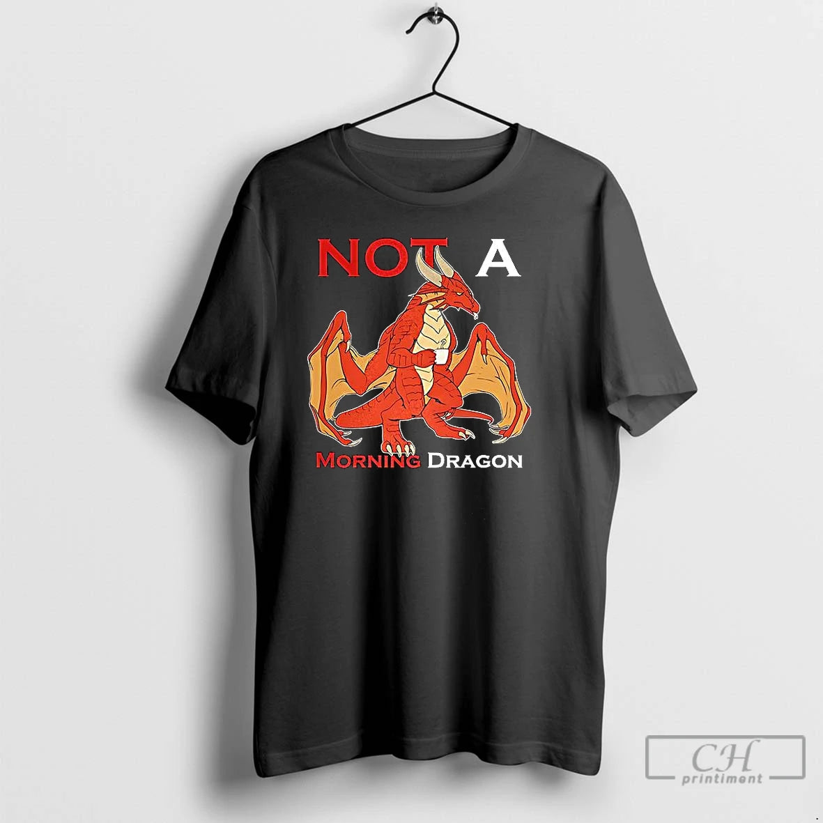 Premium Not A Morning Dragon T Shirts Hoodie, Sweatshirt | InkNestWear.com