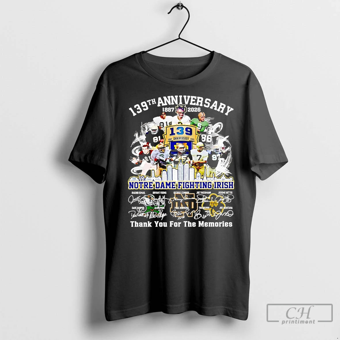 Premium Notre Dame Fighting Irish 139th Anniversary 1887 2026 Team Players T-Shirts, Hoodie, Sweatshirt | InkNestWear.com