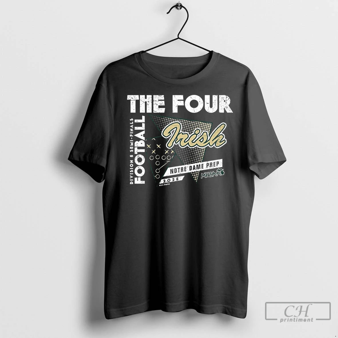 Premium Notre Dame Prep 2025 D5 Semifinals The Four T-Shirts, Hoodie, Sweatshirt | InkNestWear.com