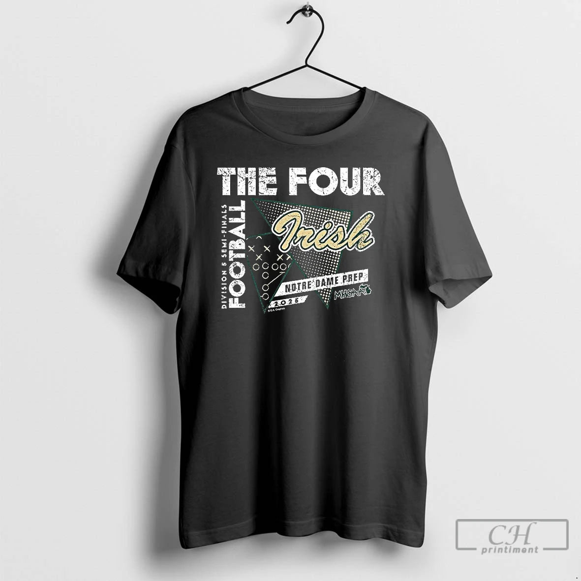 Premium Notre Dame Prep 2025 Mhsaa Football Division 5 The Four T-Shirts, Hoodie, Sweatshirt | InkNestWear.com