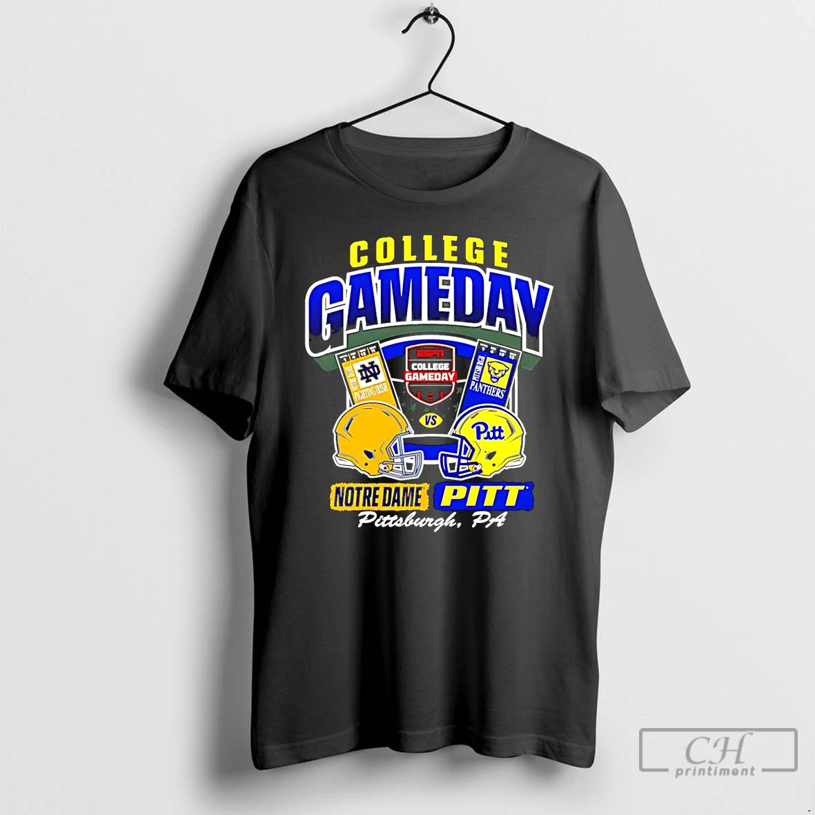 Premium Notre Dame Vs Pittsburgh College Gameday 2025 Ticket T Shirts Hoodie, Sweatshirt | InkNestWear.com
