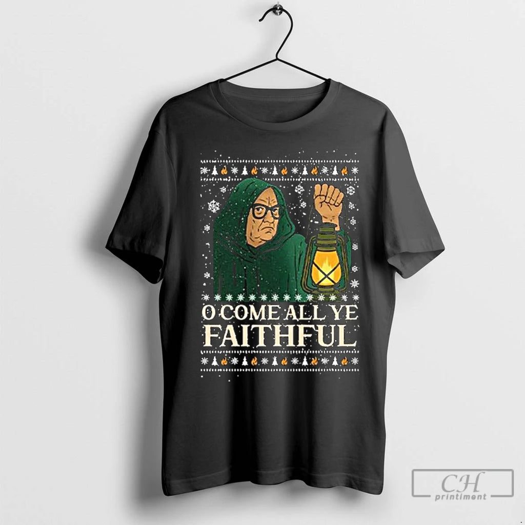 Premium O Come All Ye Faithful Christmas Long Sleve T-Shirts, Hoodie, Sweatshirt | InkNestWear.com