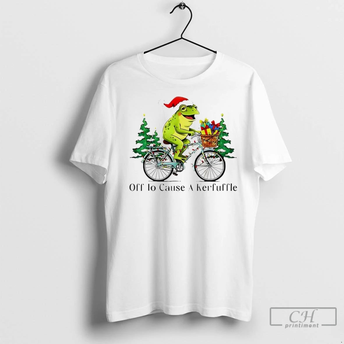 Premium Off To Cause A Kerfuffle Frog Christmas T-Shirts, Hoodie, Sweatshirt | InkNestWear.com