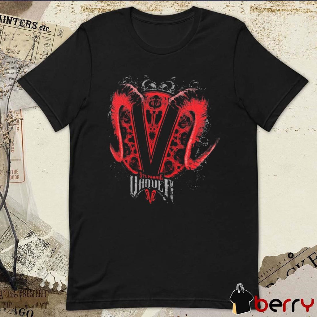 Premium Official Stephanie Vaquer V Logo WWE 2025 t-shirt
