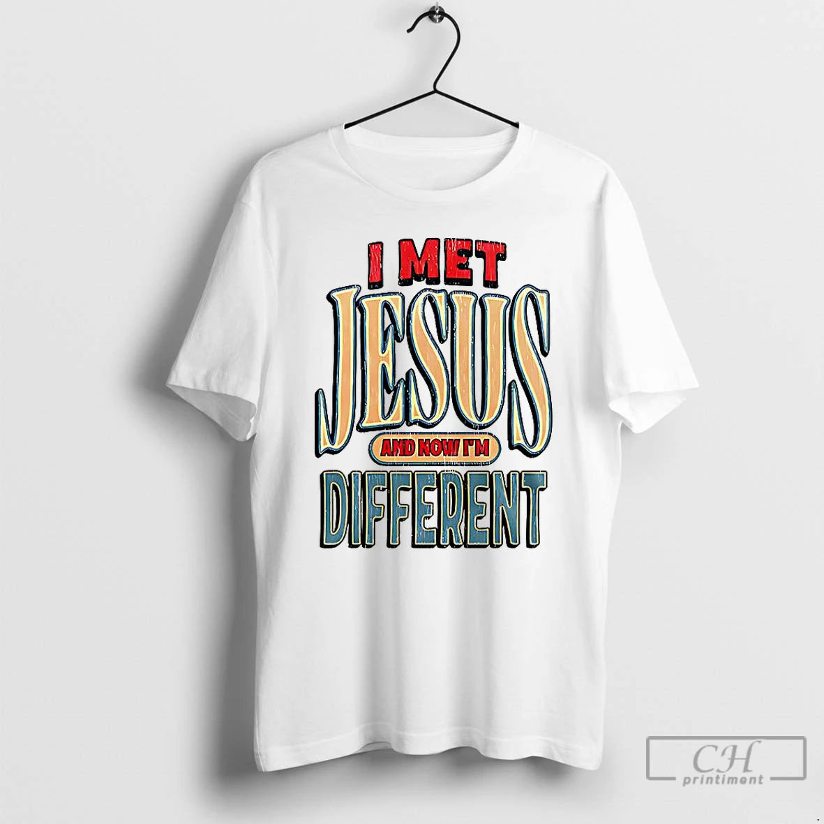 Premium Ohio I Met Jesus And Now Im Different Christian T-Shirts, Hoodie, Sweatshirt | InkNestWear.com