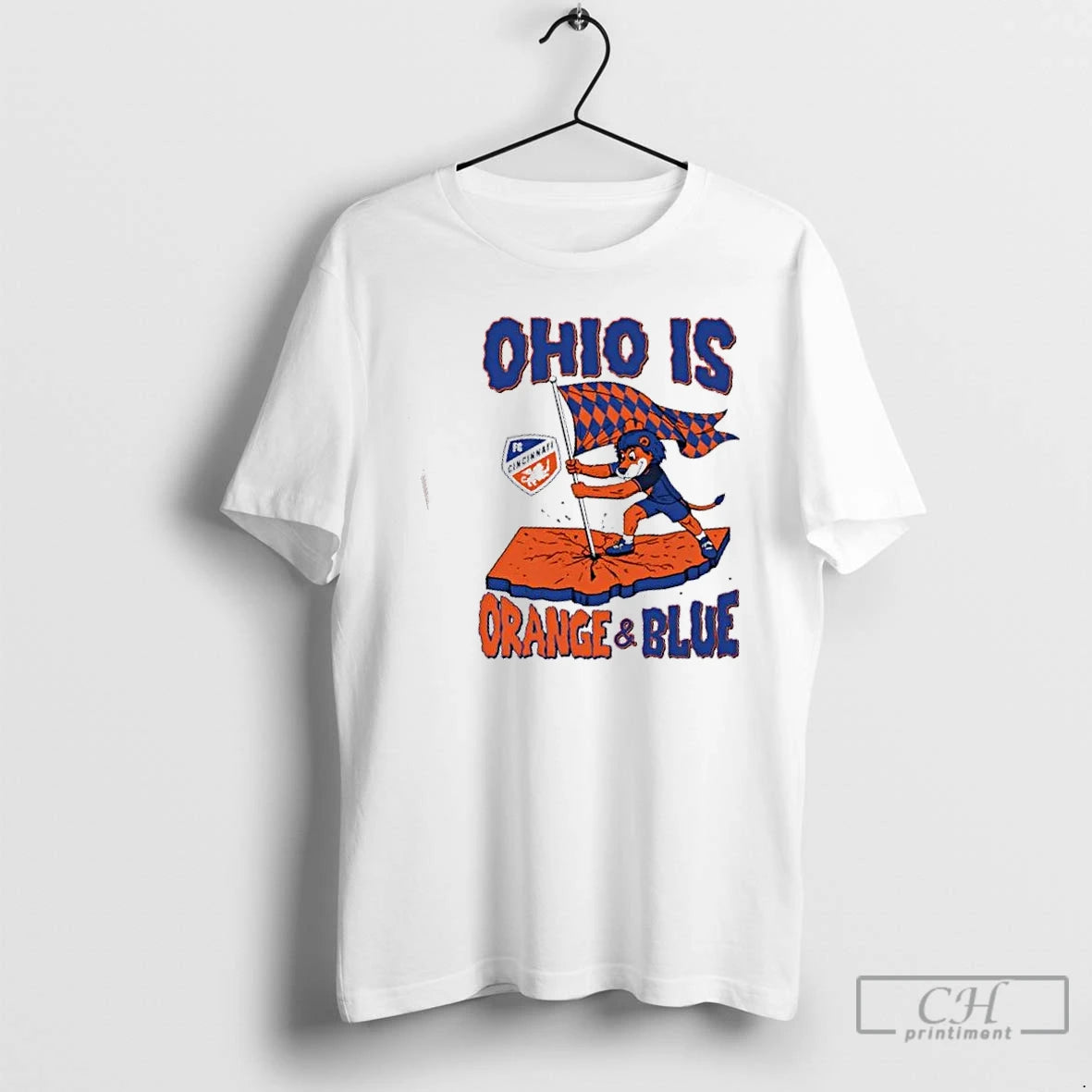 Premium Ohio Is Orange And Blue Fc Cincinnati T Shirts Hoodie, Sweatshirt | InkNestWear.com