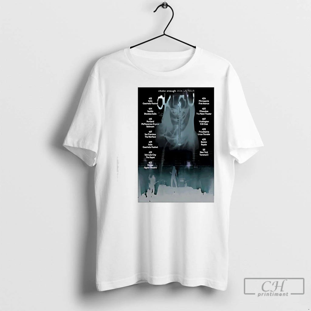 Premium Oklou Event Choke Enough 2026 Us Tour T-Shirts, Hoodie, Sweatshirt | InkNestWear.com