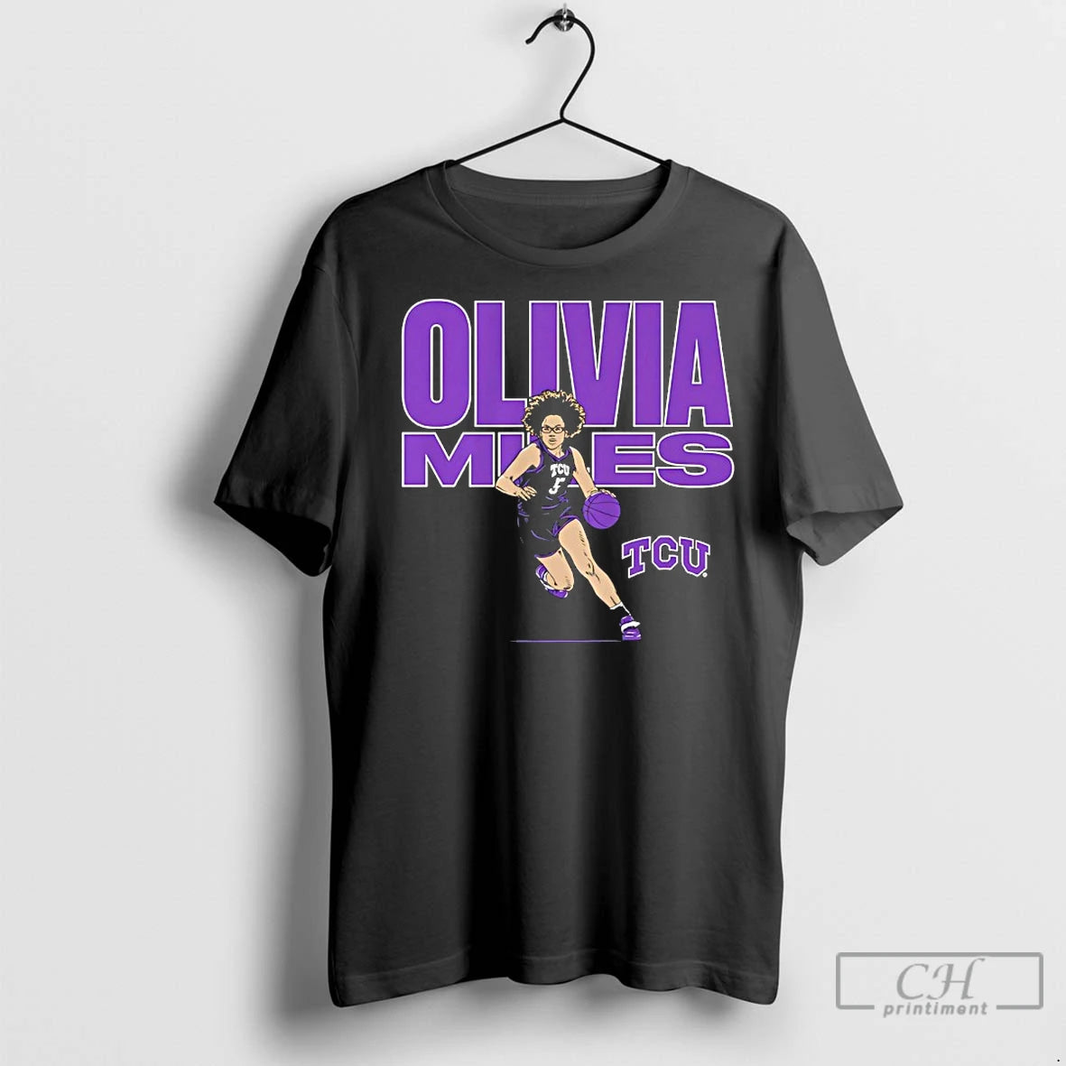 Premium Olivia Miles Tcu Horned Frogs Guard Basketball Name Pose Star T-Shirts, Hoodie, Sweatshirt | InkNestWear.com