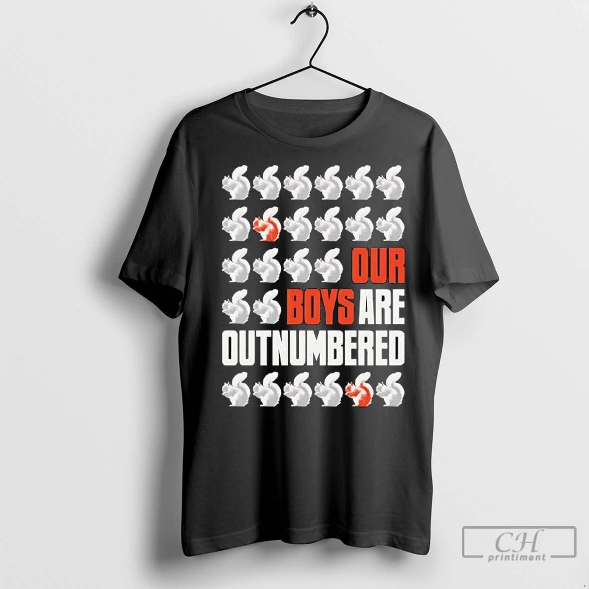 Premium Our Boys Are Outnumbered Squirrel T-Shirts, Hoodie, Sweatshirt | InkNestWear.com