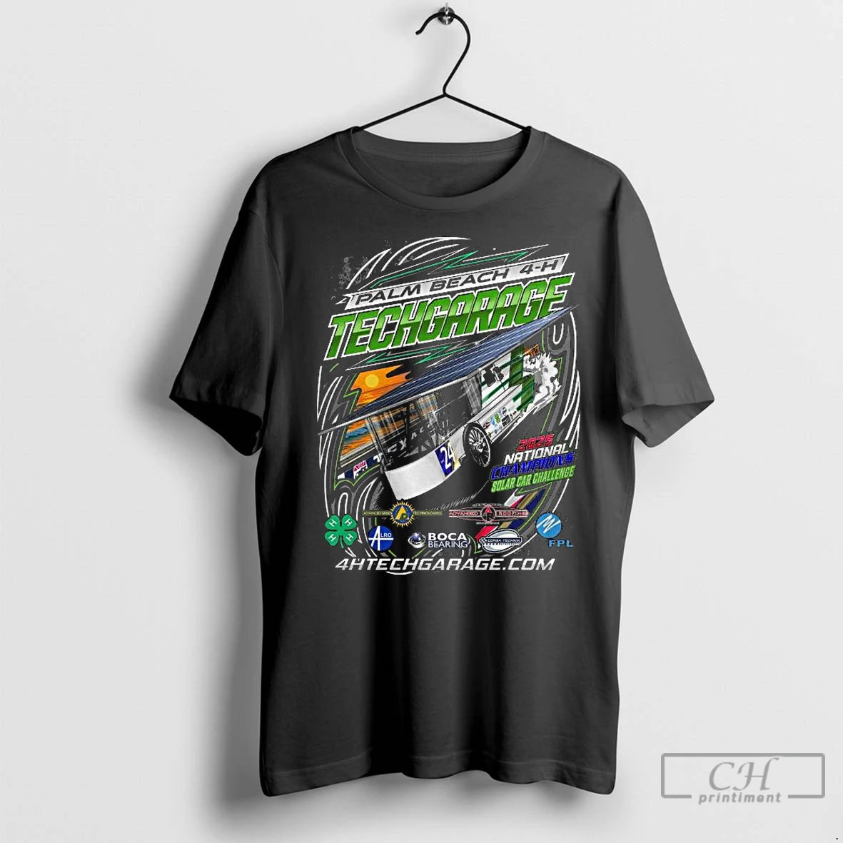 Premium Palm Beach 4 H Techgarage 2025 National Champions Solar Car Challenge Long Sleve T-Shirts, Hoodie, Sweatshirt