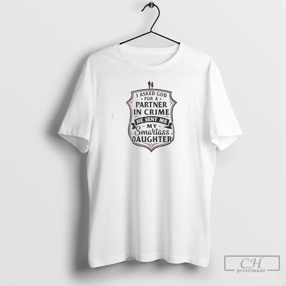 Premium Partner In Crime Daughter Dad Gift T-Shirts, Hoodie, Sweatshirt | InkNestWear.com