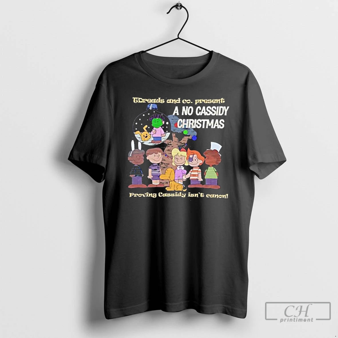 Premium Peanuts Tdreads And Co Present A No Cassidy Christmas Proving Cassidy Isnt Canon T-Shirts, Hoodie, Sweatshirt
