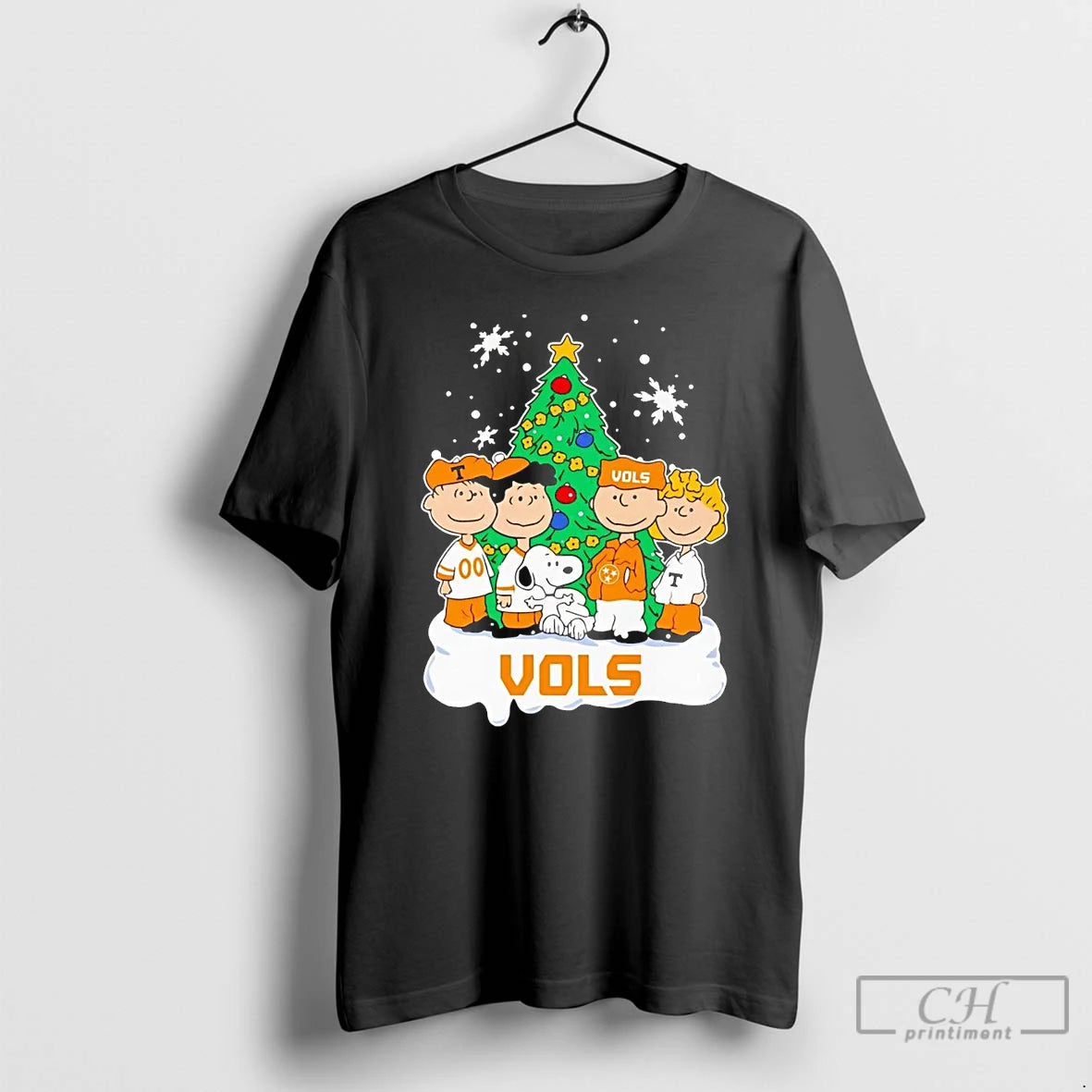 Premium Peanuts Characters Tennessee Volunteers Christmas Tree T Shirts Hoodie, Sweatshirt | InkNestWear.com