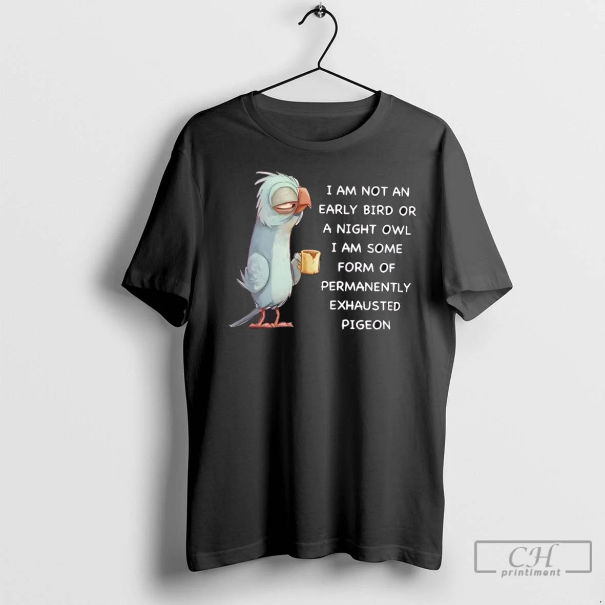 Premium Permanently Exhausted Pigeon T-Shirts, Hoodie, Sweatshirt | InkNestWear.com
