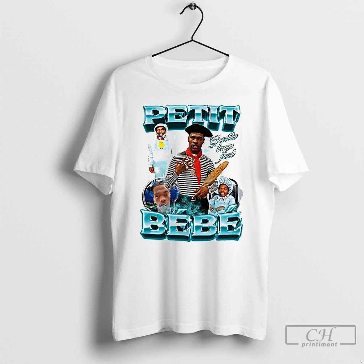 Premium Petit Bebe Goutte Trop Fort Collage T Shirts Hoodie, Sweatshirt | InkNestWear.com