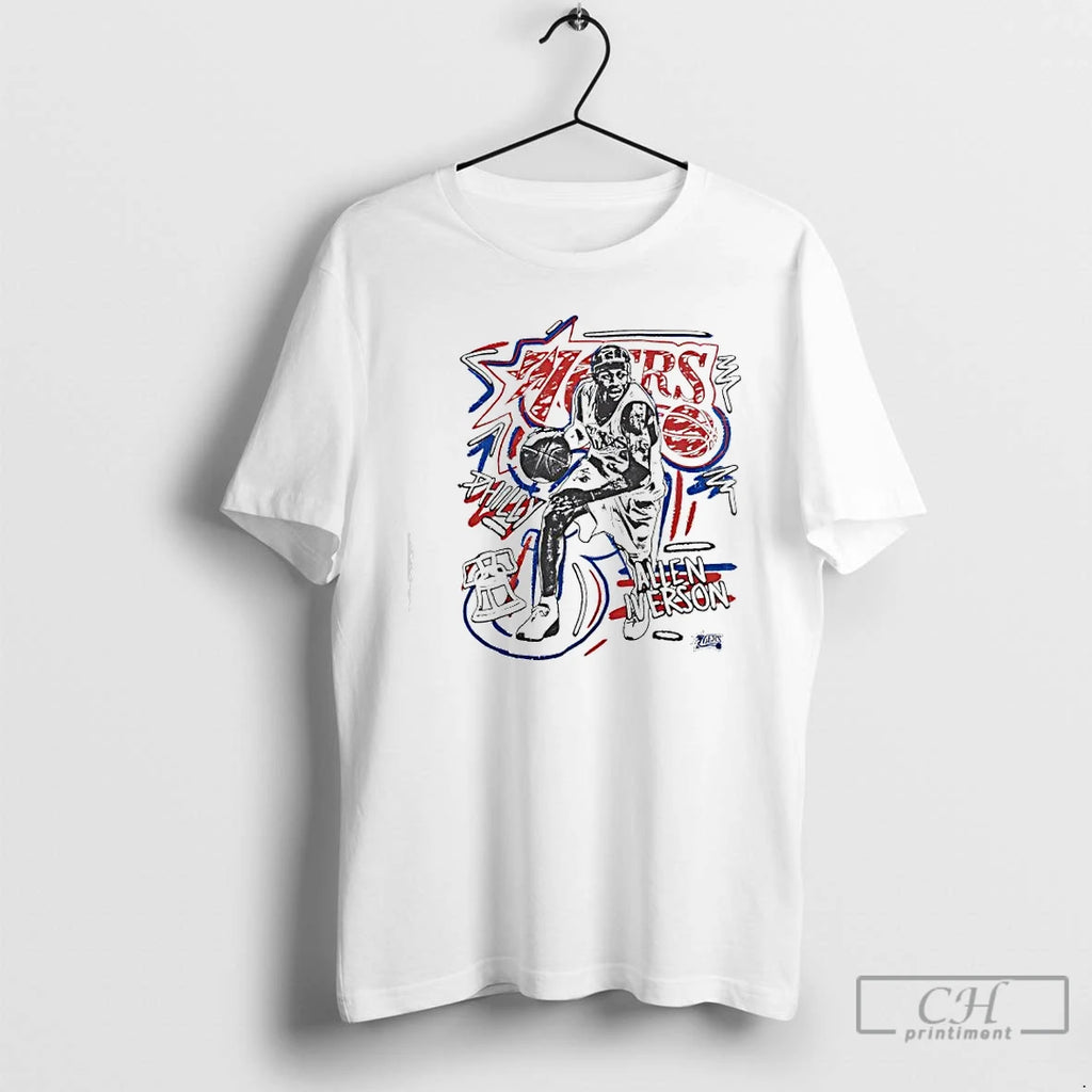 Premium Philadelphia 76ers Player Allen Iverson Chalked Up T-Shirts, Hoodie, Sweatshirt | InkNestWear.com
