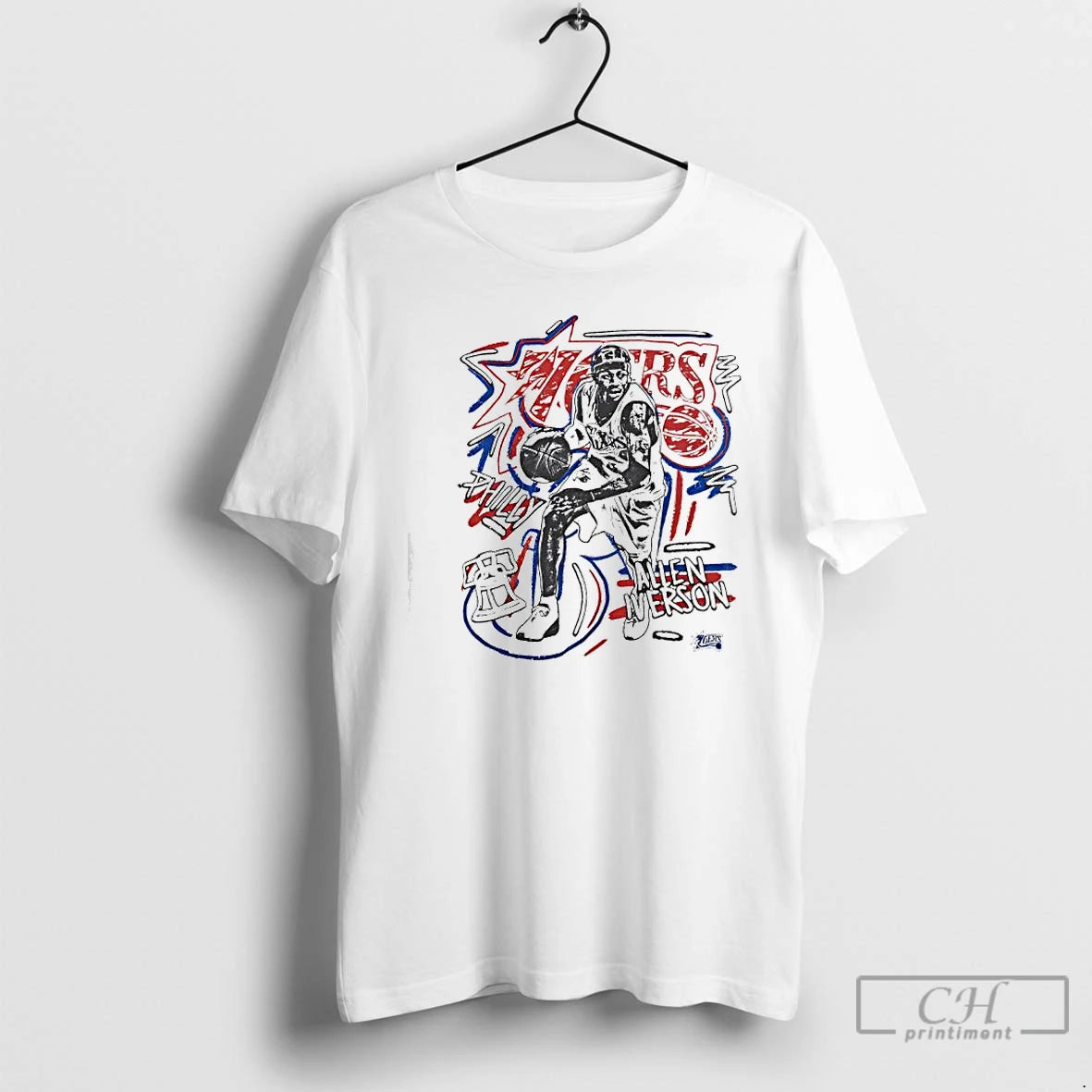 Premium Philadelphia 76ers Player Allen Iverson Chalked Up T-Shirts, Hoodie, Sweatshirt | InkNestWear.com