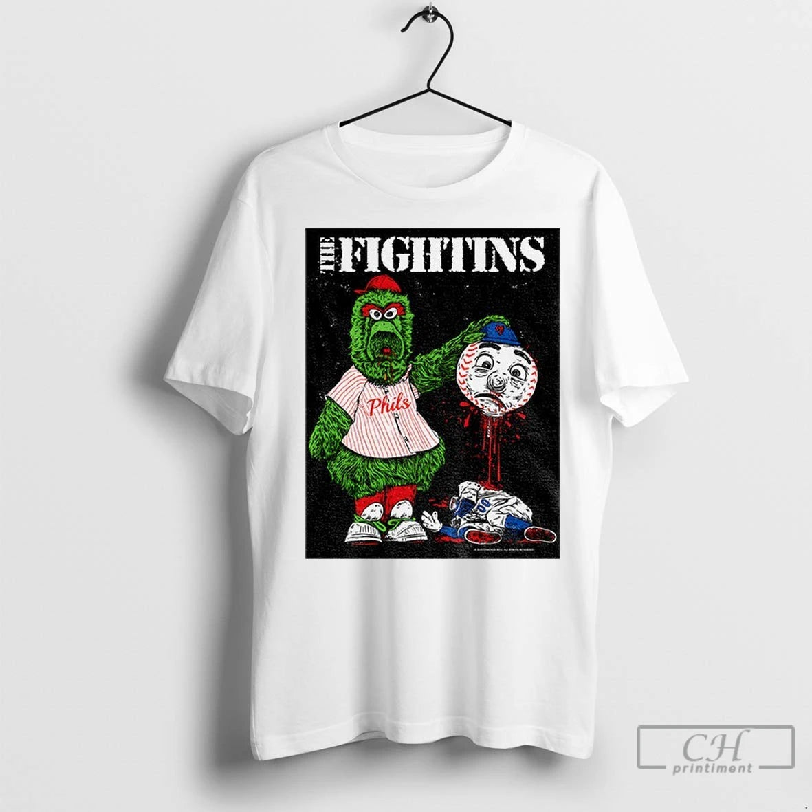 Premium Phillie Phanatic Philadelphia Phillies Get Mr Met New York Mets The Fightins Mlb Baseball T-Shirts, Hoodie,...