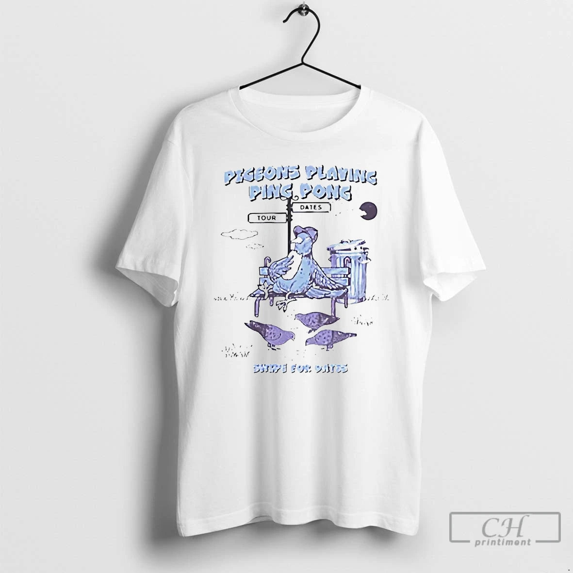 Premium Pigeons Playing Ping Pong Swope For Dates 2025 2026 T Shirts Hoodie, Sweatshirt | InkNestWear.com