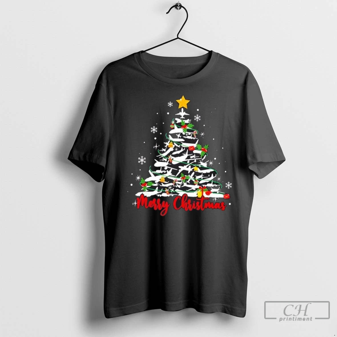 Premium Pilot Airplane Christmas Tree Likely T-Shirts, Hoodie, Sweatshirt | InkNestWear.com