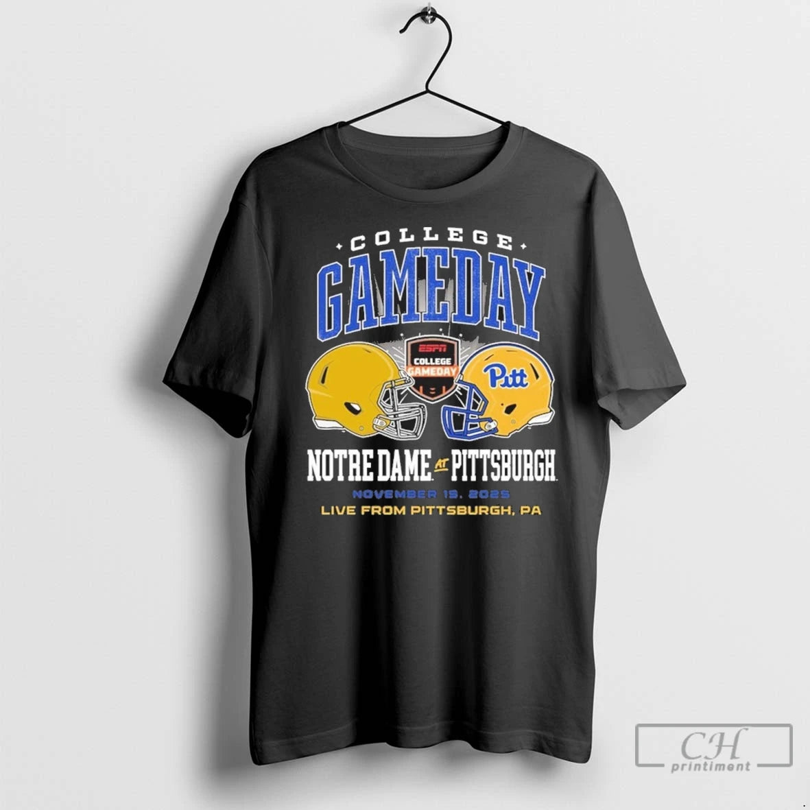 Premium Pitt Panthers College Gameday Vs Notre Dame Helmet 2025 T-Shirts, Hoodie, Sweatshirt | InkNestWear.com