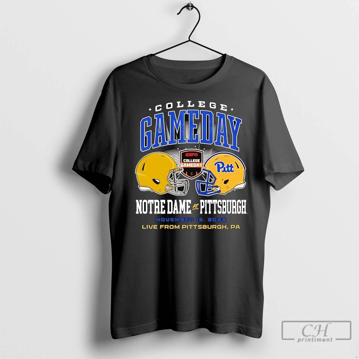 Premium Pitt Panthers Vs Notre Dame Fighting Irish College Gameday Helmet Matchup T-Shirts, Hoodie, Sweatshirt