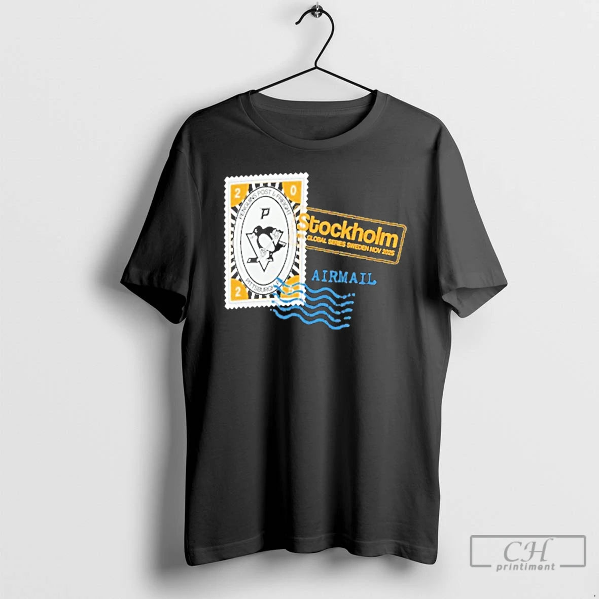 Premium Pittsburgh Penguins 2025 Nhl Global Series Hometown To Stockholm T-Shirts, Hoodie, Sweatshirt | InkNestWear.com