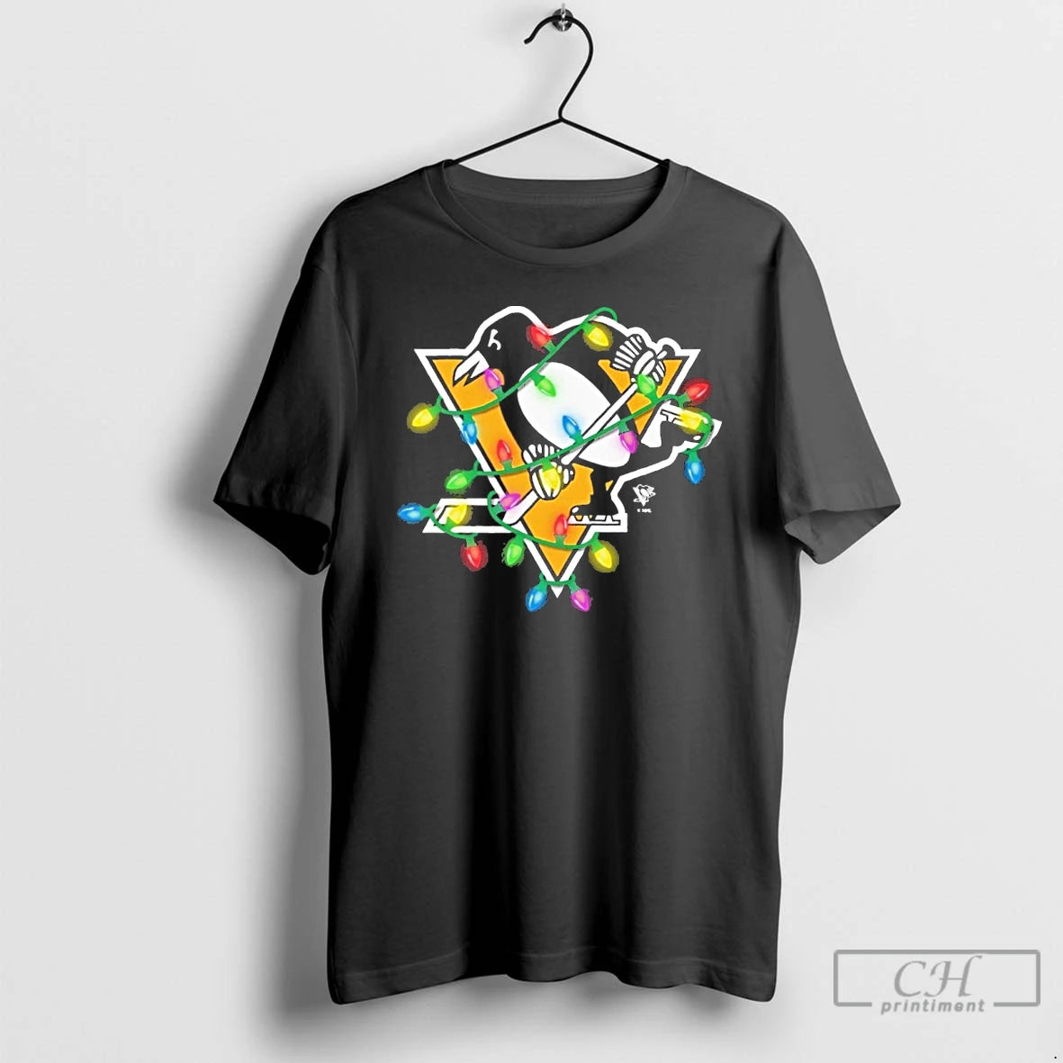 Premium Pittsburgh Penguins Logo Lights Christmas T-Shirts, Hoodie, Sweatshirt | InkNestWear.com