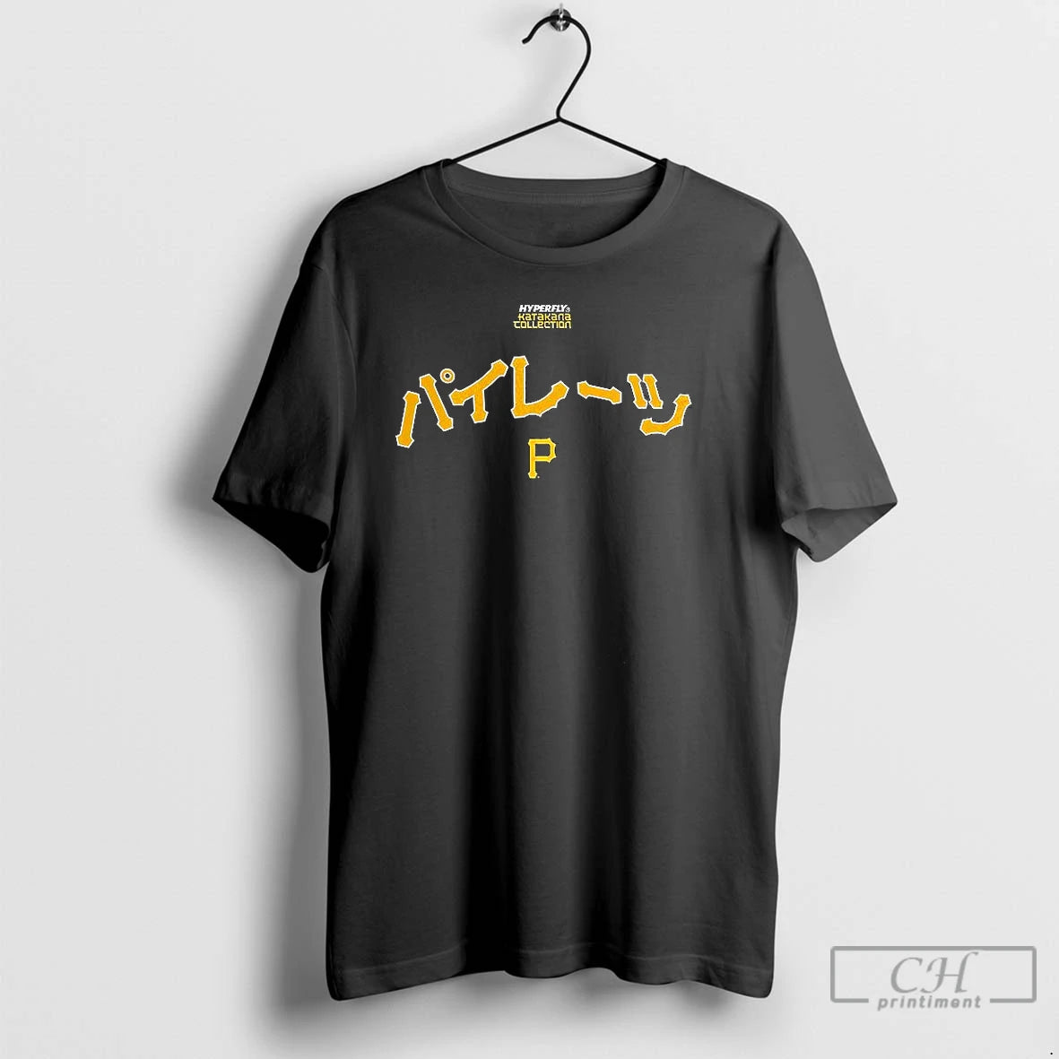 Premium Pittsburgh Pirates Hyperfly Katakana Logo T Shirts Hoodie, Sweatshirt | InkNestWear.com