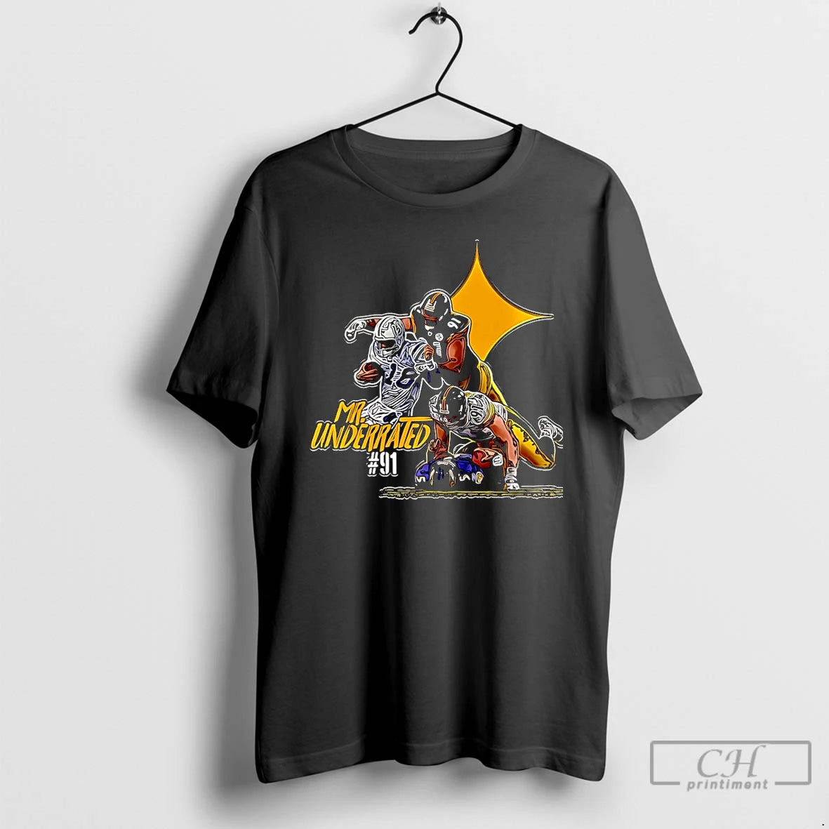 Premium Pittsburgh Steeler Mr Underrated 91 Paint Christmas T Shirts Hoodie, Sweatshirt | InkNestWear.com