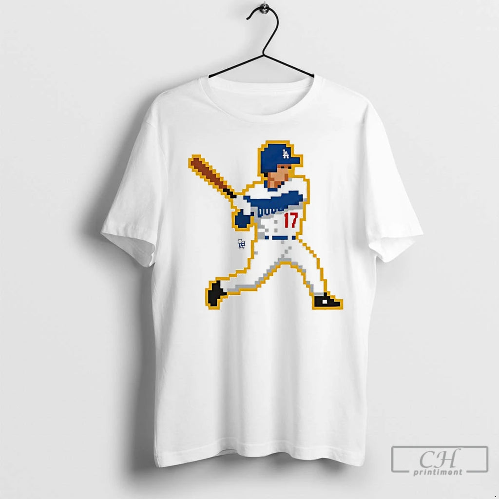Premium Pixelated X Shohei Ohtani Dodgers Superstar 2025 T-Shirts, Hoodie, Sweatshirt | InkNestWear.com