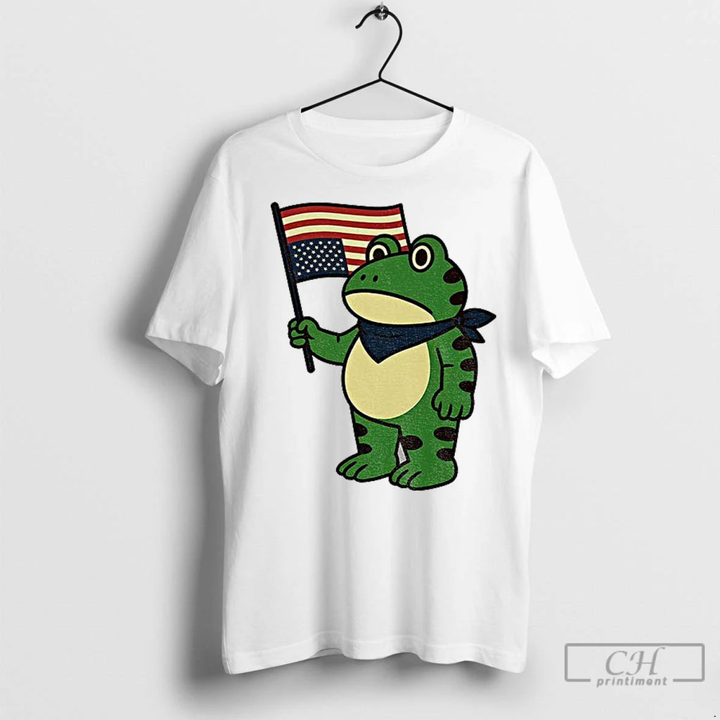 Premium Portland Frog American Flag Freedom Anti Ice T-Shirts, Hoodie, Sweatshirt | InkNestWear.com