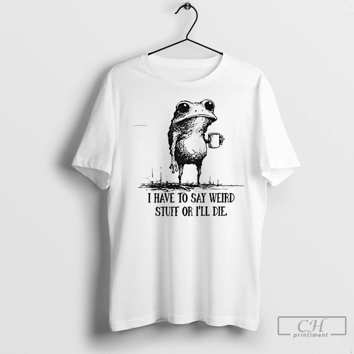 Premium Portland Frog I Have To Say Weird Stuff Or I Will Die T-Shirts, Hoodie, Sweatshirt | InkNestWear.com