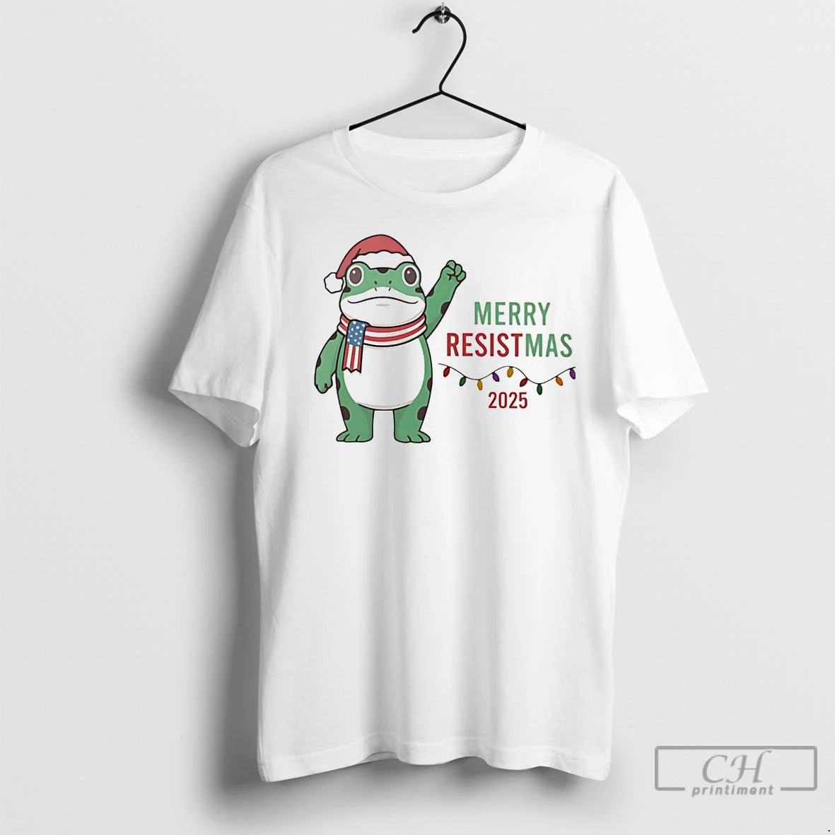 Premium Portland Frog Merry Resistmas 2025 Christmas T-Shirts, Hoodie, Sweatshirt | InkNestWear.com