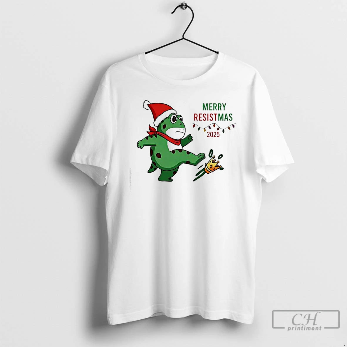 Premium Portland Protest Frog Merry Resistmas T Shirts Hoodie, Sweatshirt | InkNestWear.com