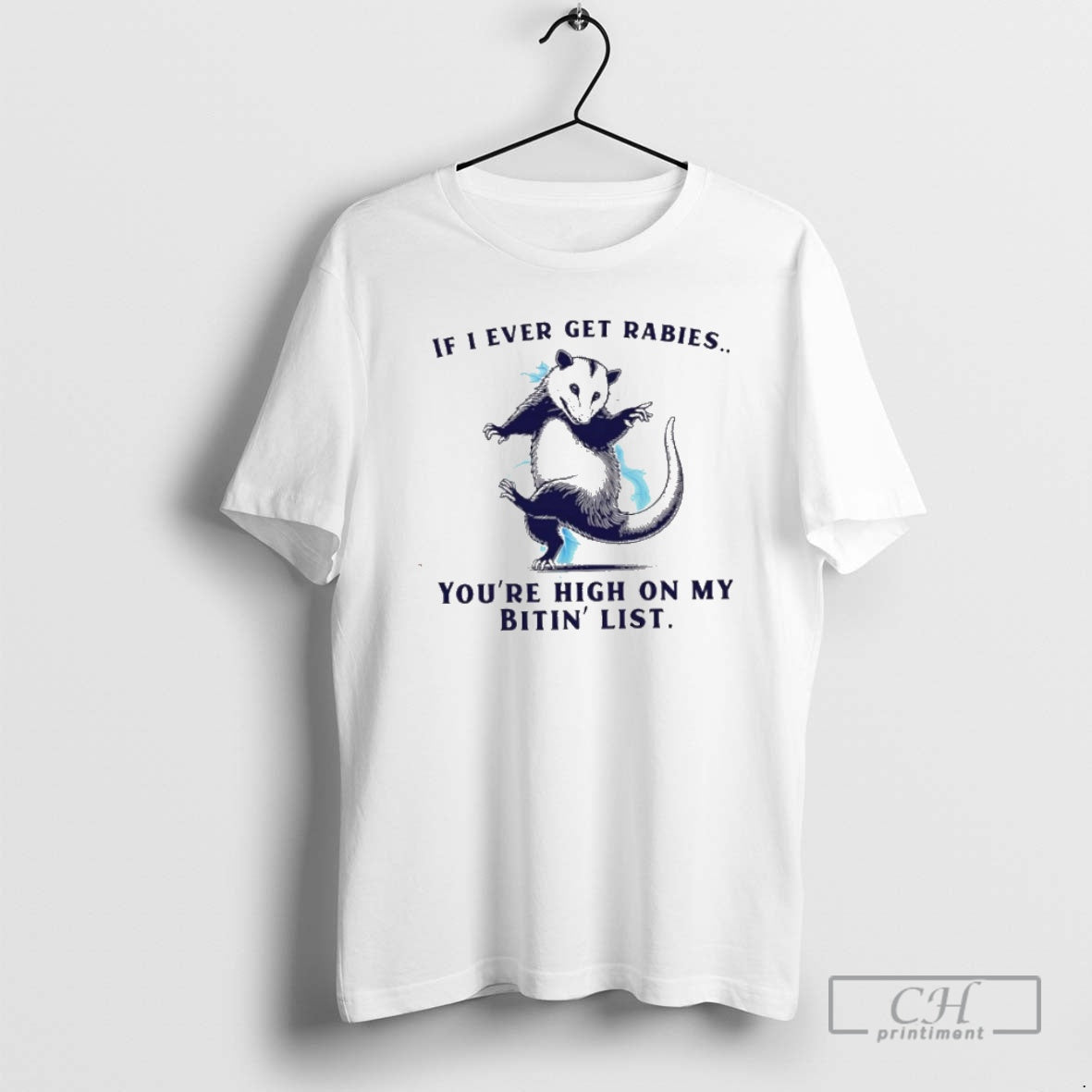 Premium Premium Rat If I Ever Get Rabies Youre High On My Bitin List T-Shirts, Hoodie, Sweatshirt | InkNestWear.com