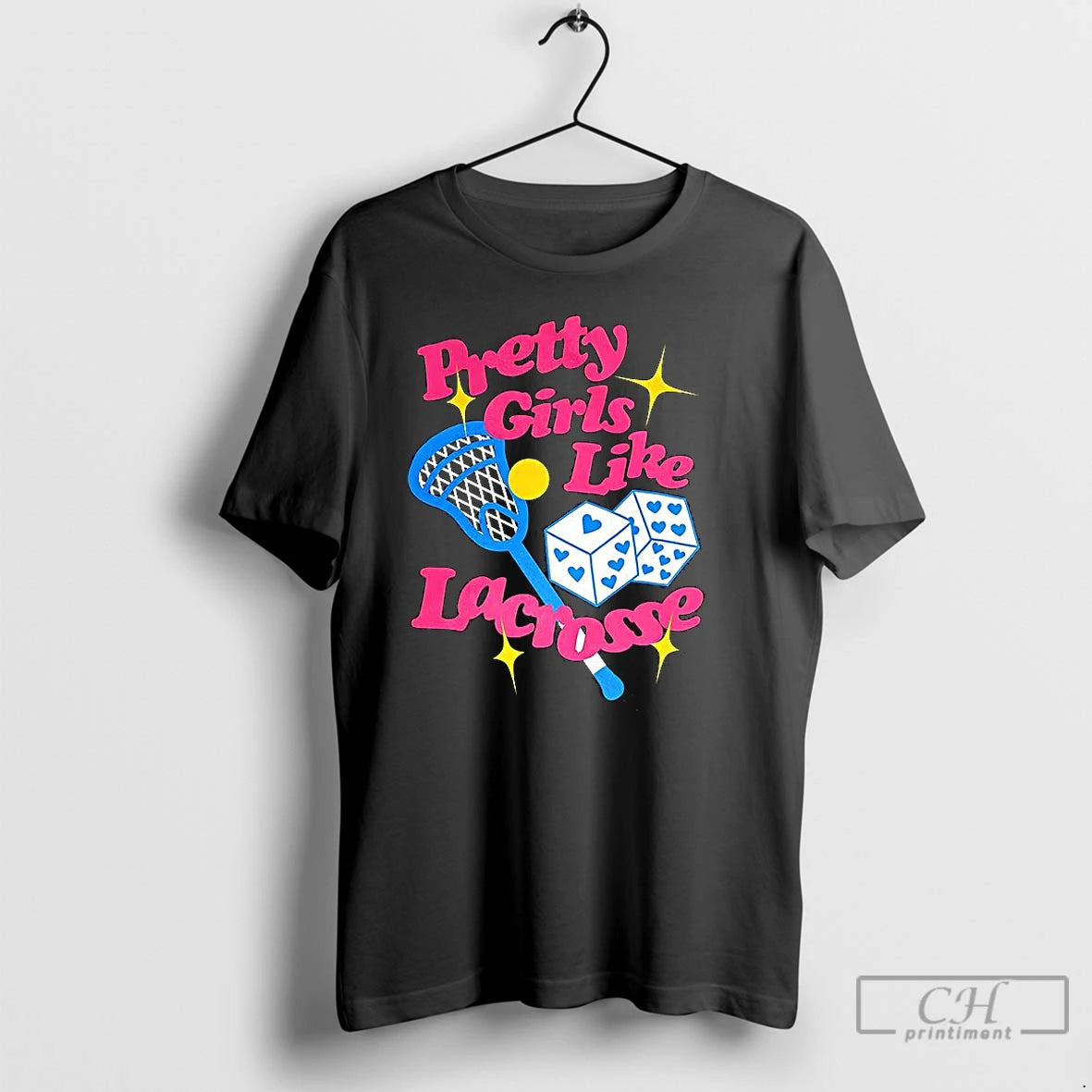 Premium Pretty Girls Like Field Lacrosse Bat Ball And Dice T-Shirts, Hoodie, Sweatshirt | InkNestWear.com